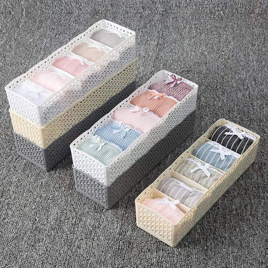 Socks Organizer 5 Grid Storage Basket