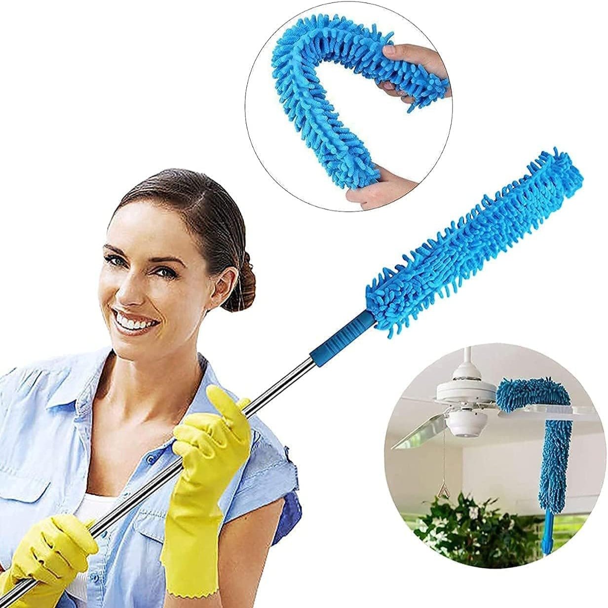 Microfiber Feather Duster with telescoping Extension