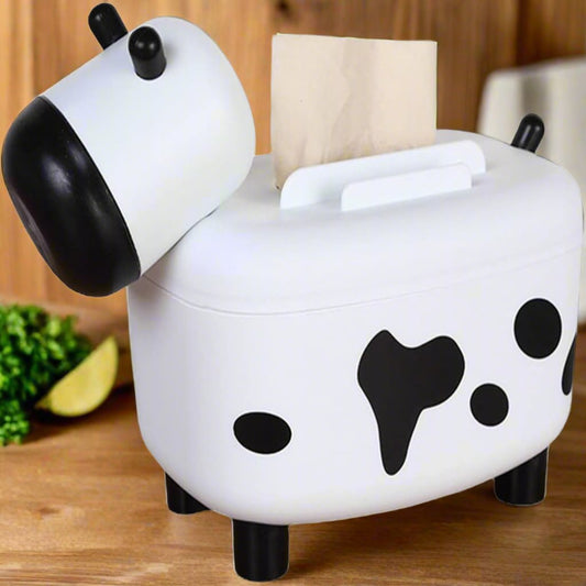 Tissue Box Cow Shape with Toothpick holder