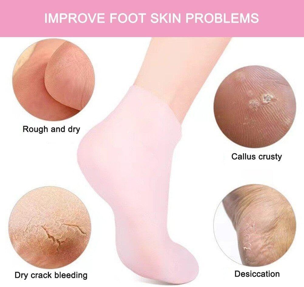 FeetCare Moisturizing Silicone Gel Socks