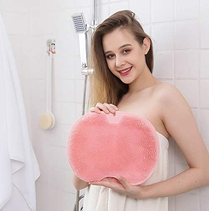 Silicone Foot Scrubber Mat and Body Scrubber