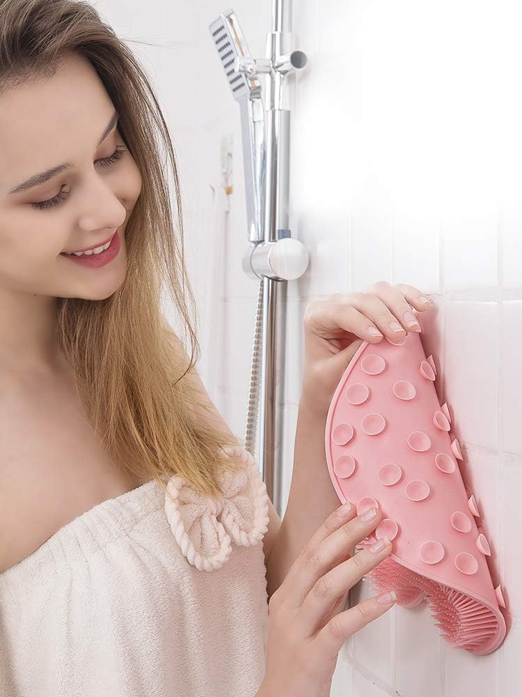 Silicone Foot Scrubber Mat and Body Scrubber