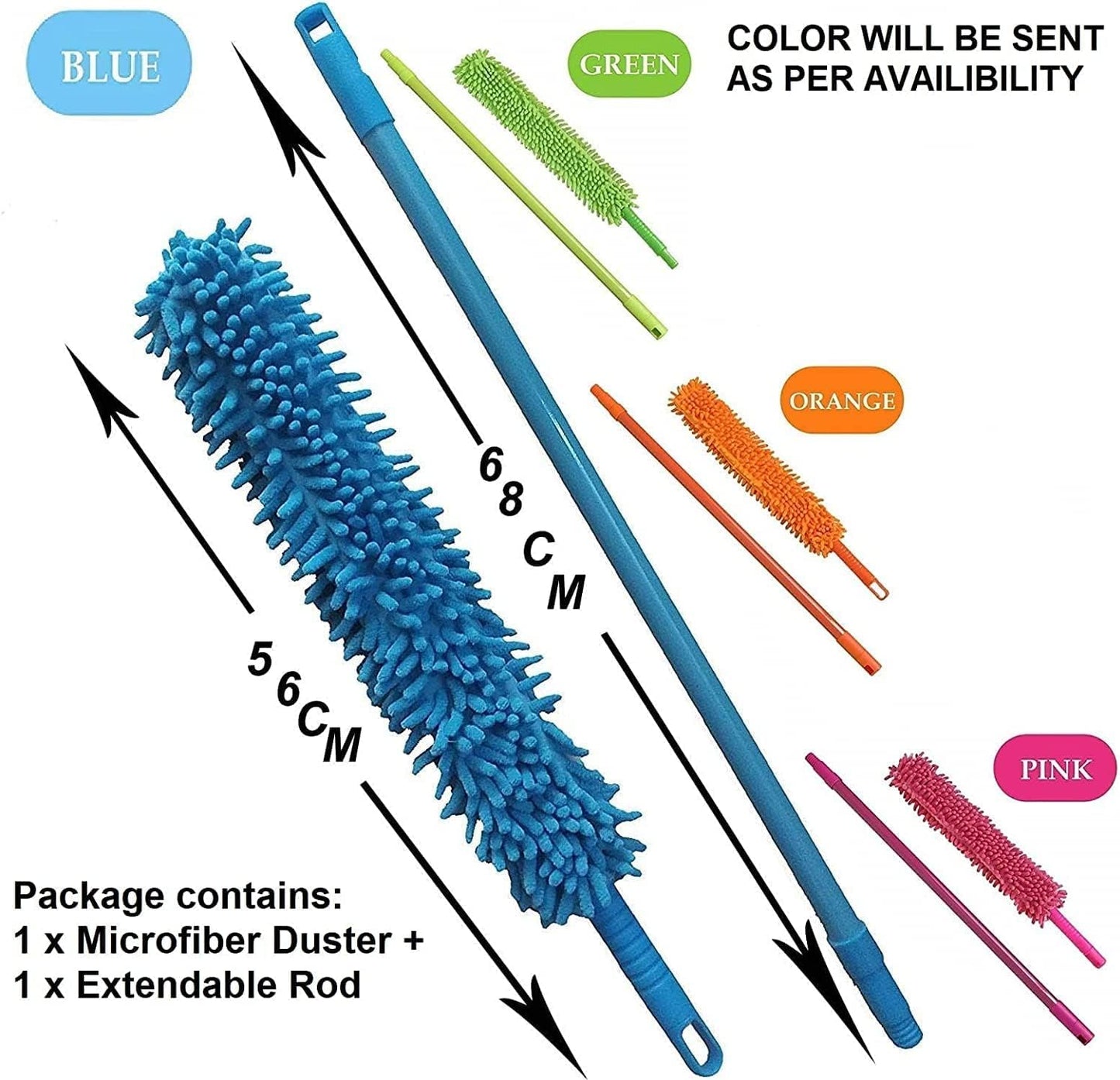 Microfiber Feather Duster with telescoping Extension