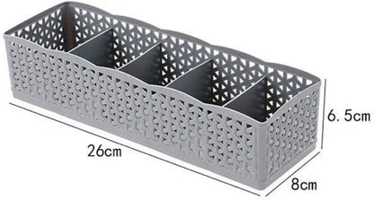 Socks Organizer 5 Grid Storage Basket